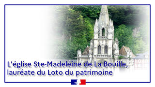 L'église Ste-Madeleine de La Bouille, lauréate du Loto du patrimoine