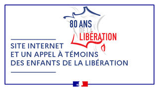 Logo des 80 ans de la missions libération avec le titre de l'article