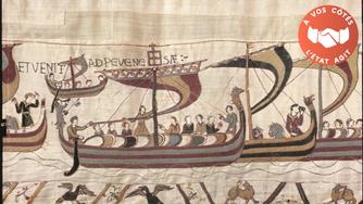Photo de la tapisserie de Bayeux