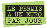 Logo permis à 1 euro par jour